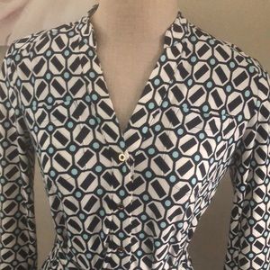 DM Collection Belted Print Dress